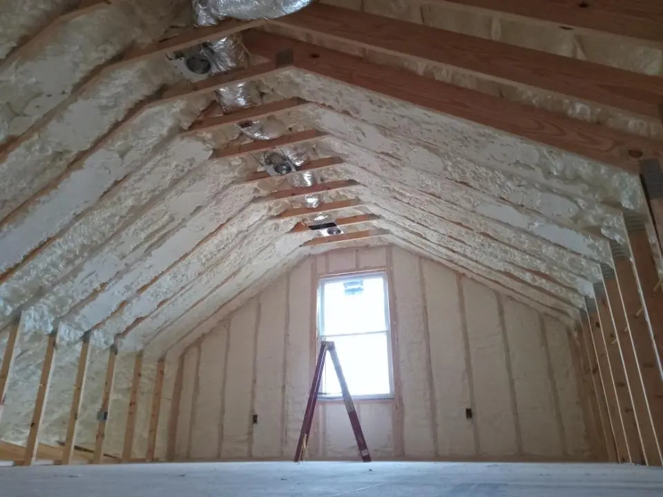 Spray foam roofing application for Crawl Space Insulation project in Herriman